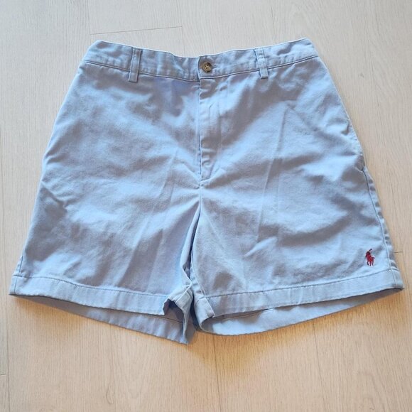 VTG RALPH LAUREN Sport Sz 6 Women's Bermuda Golf High Waisted Blue Short Tennis - Picture 1 of 10